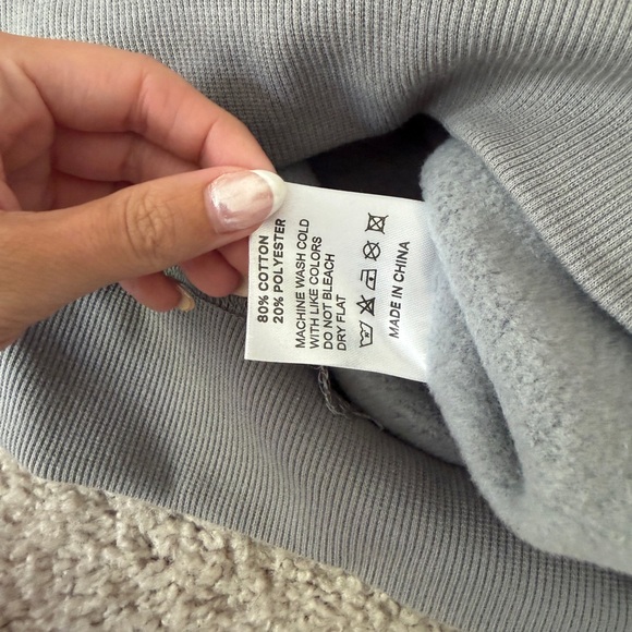 Parke monotone slate grey mockneck sweatshirt NWOT - Picture 4 of 6